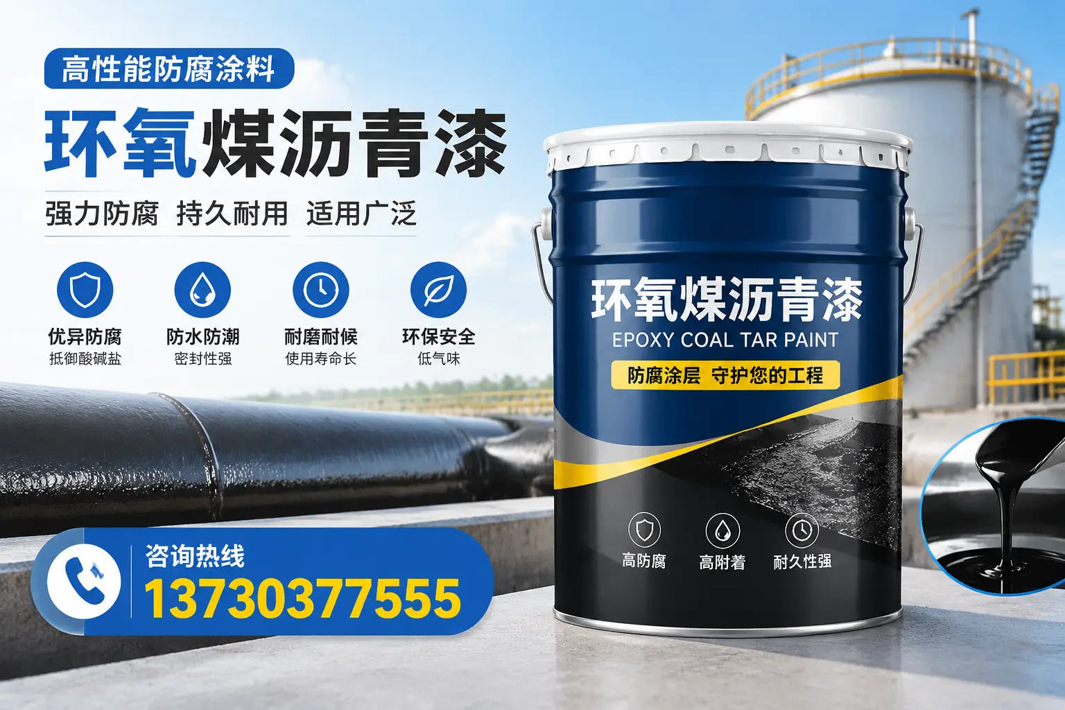 环氧煤沥青漆的耐久性分析,适合固原的使用场景